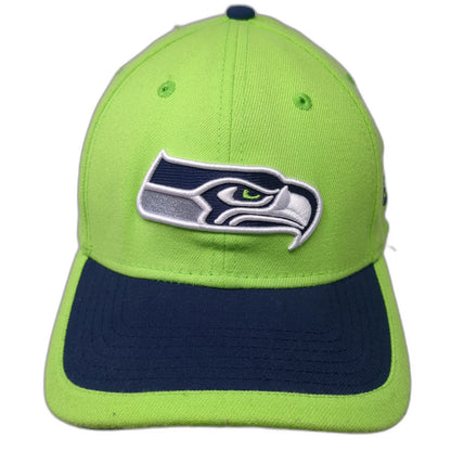 Seattle Seahawks NFL New Era XL Green Blue Baseball Cap Stretch Fit 39THIRTY Hat