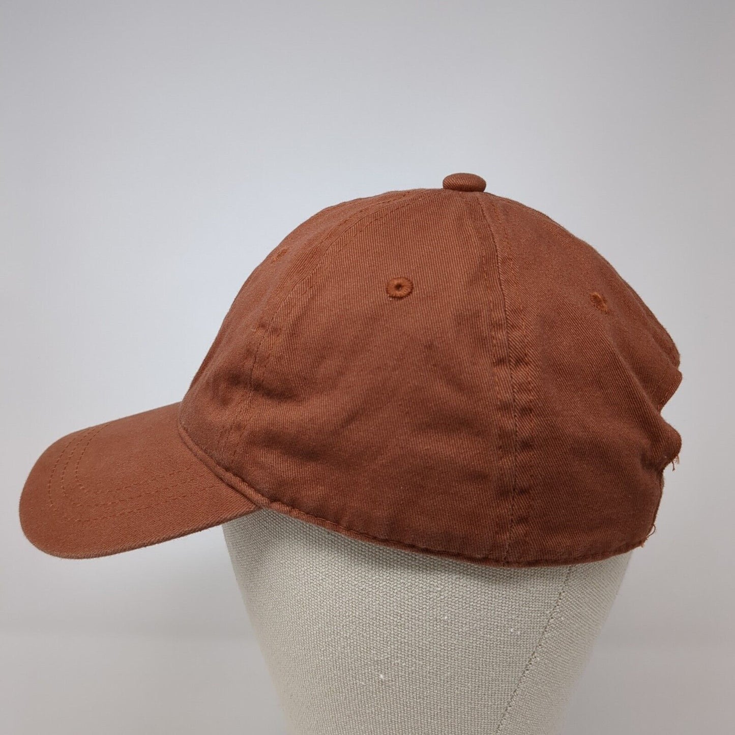 Unbranded Slideback Hat Brown One Size Adjustable Solid Blank 6 Panel