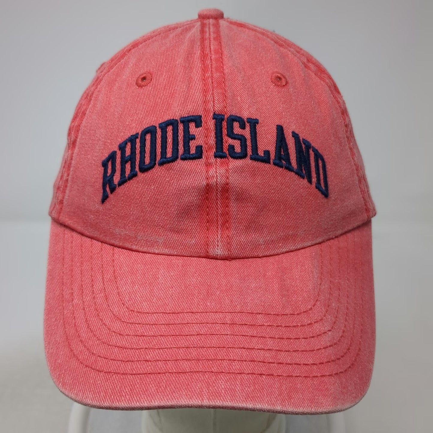 Stadium Graphics Rhode Island Red Baseball Cap One Size Blue Slideback Strap Hat