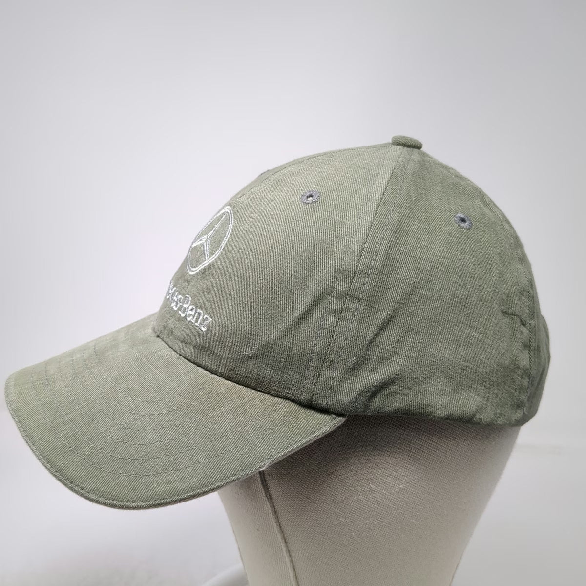 Mercedes-Benz Baseball Cap Green One Size Slideback Embroidered Logo Cotton Hat