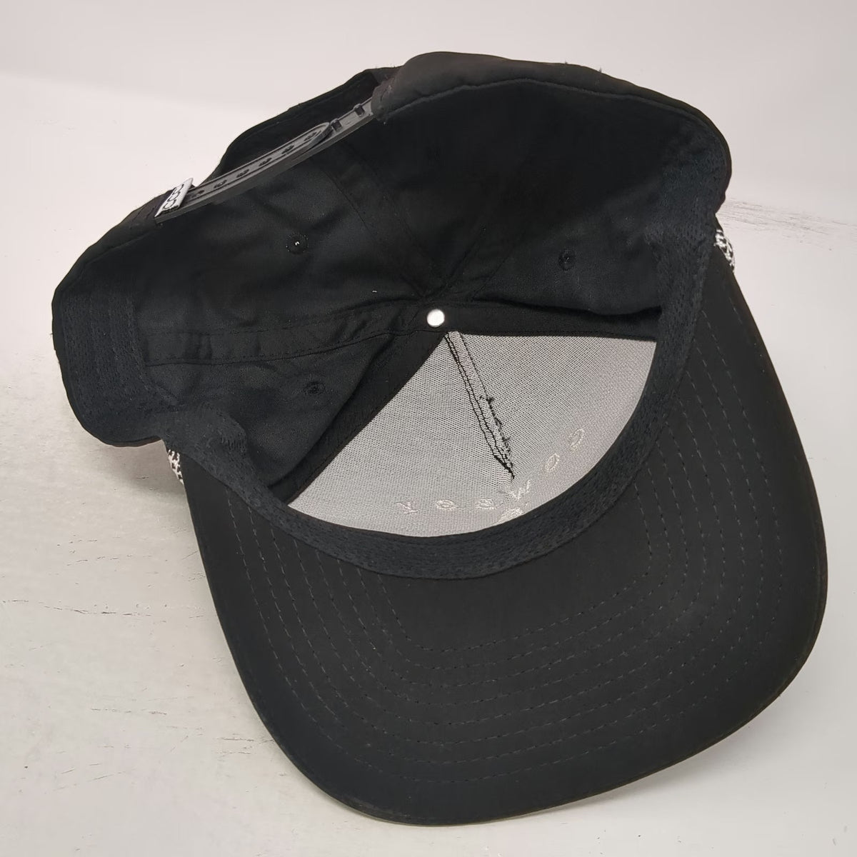Cowboy Country Club 5 Panel Black Hat One Size Braided Rope Snapback Golf Cap