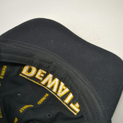 DeWalt Baseball Cap Black One Size Guaranteed Tough Cotton Slideback Hat