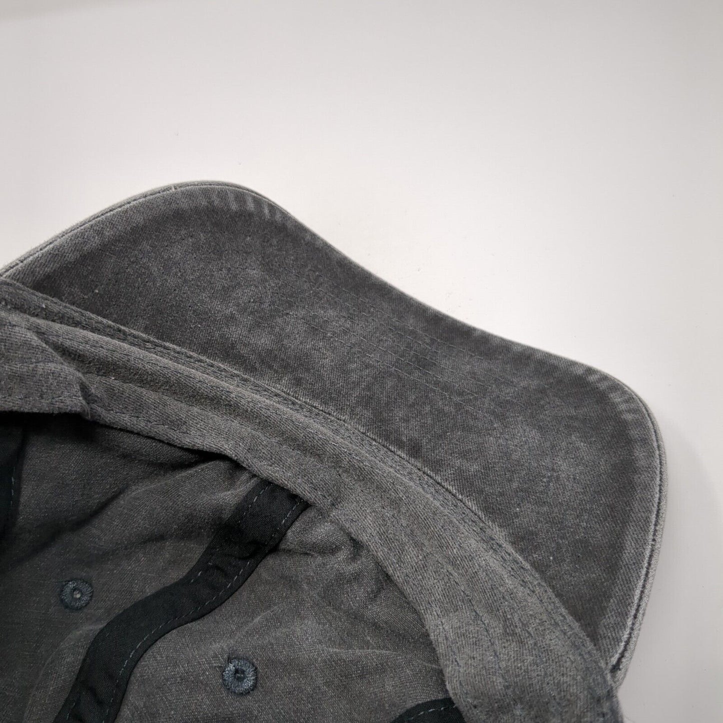 Unbranded Slideback Hat Solid Gray One Size Blank Adjustable Vent Holes