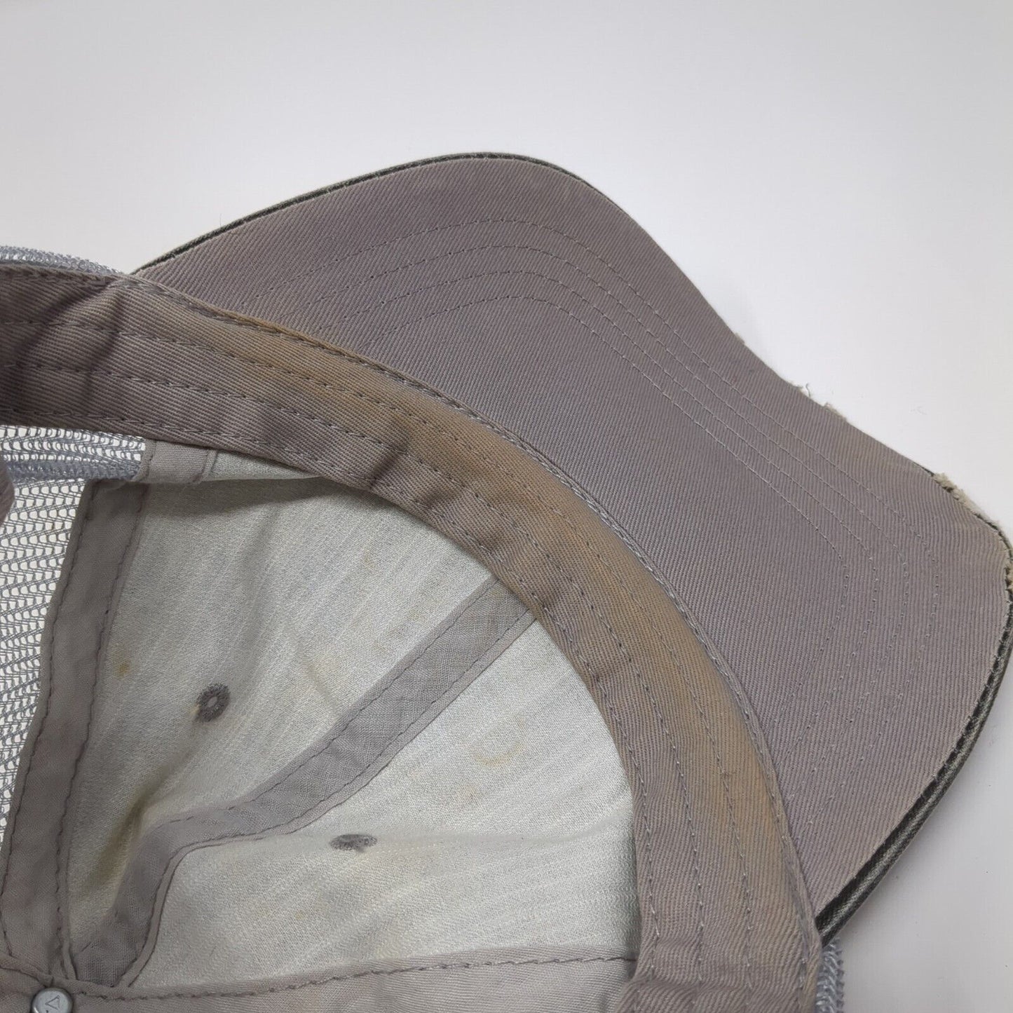 Blessed Mess Strapback Trucker Hat Gray One Size Mesh Back Rhinestone