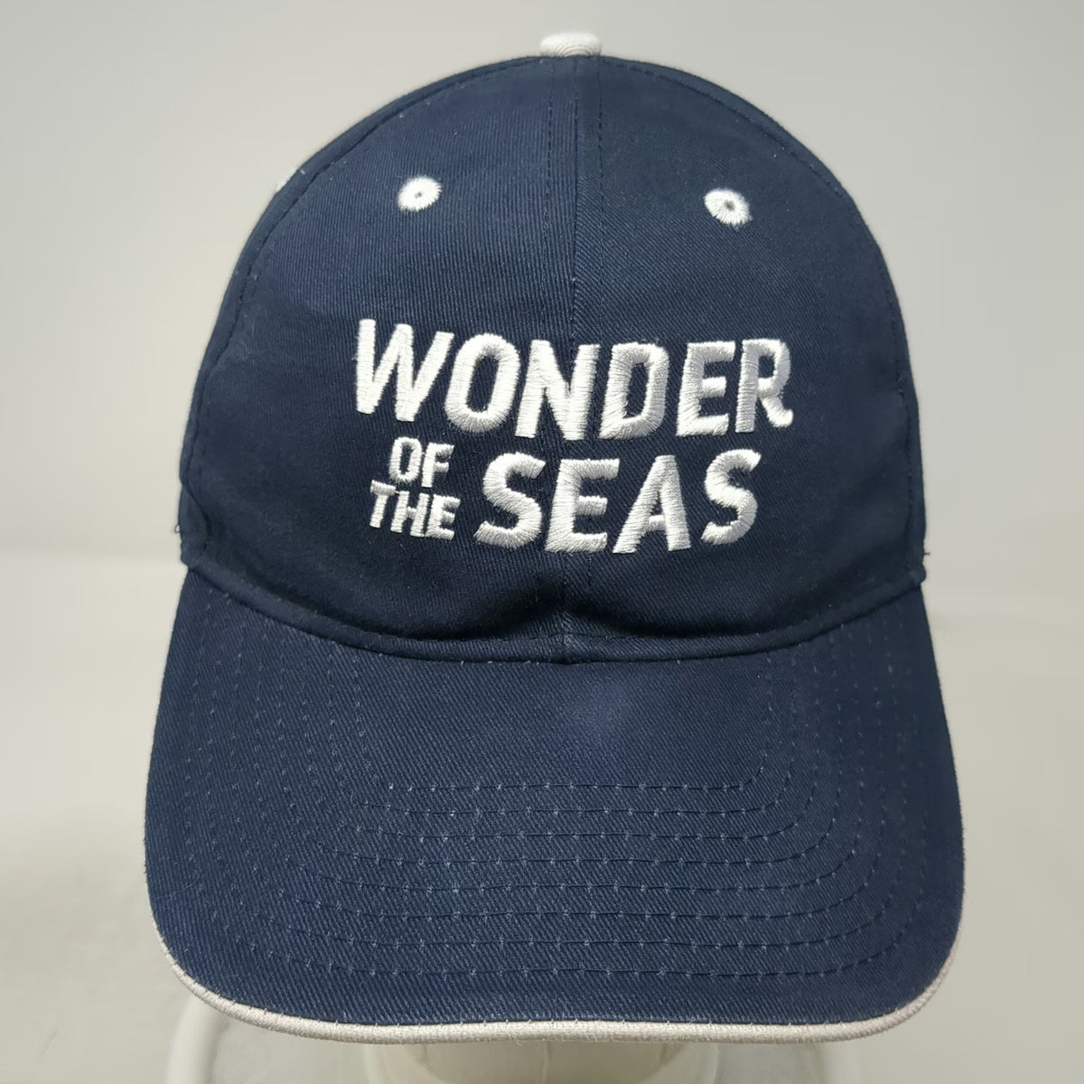 Hit Wear Baseball Cap Blue One Size Wonder Of The Seas Embroidered Cotton Hat