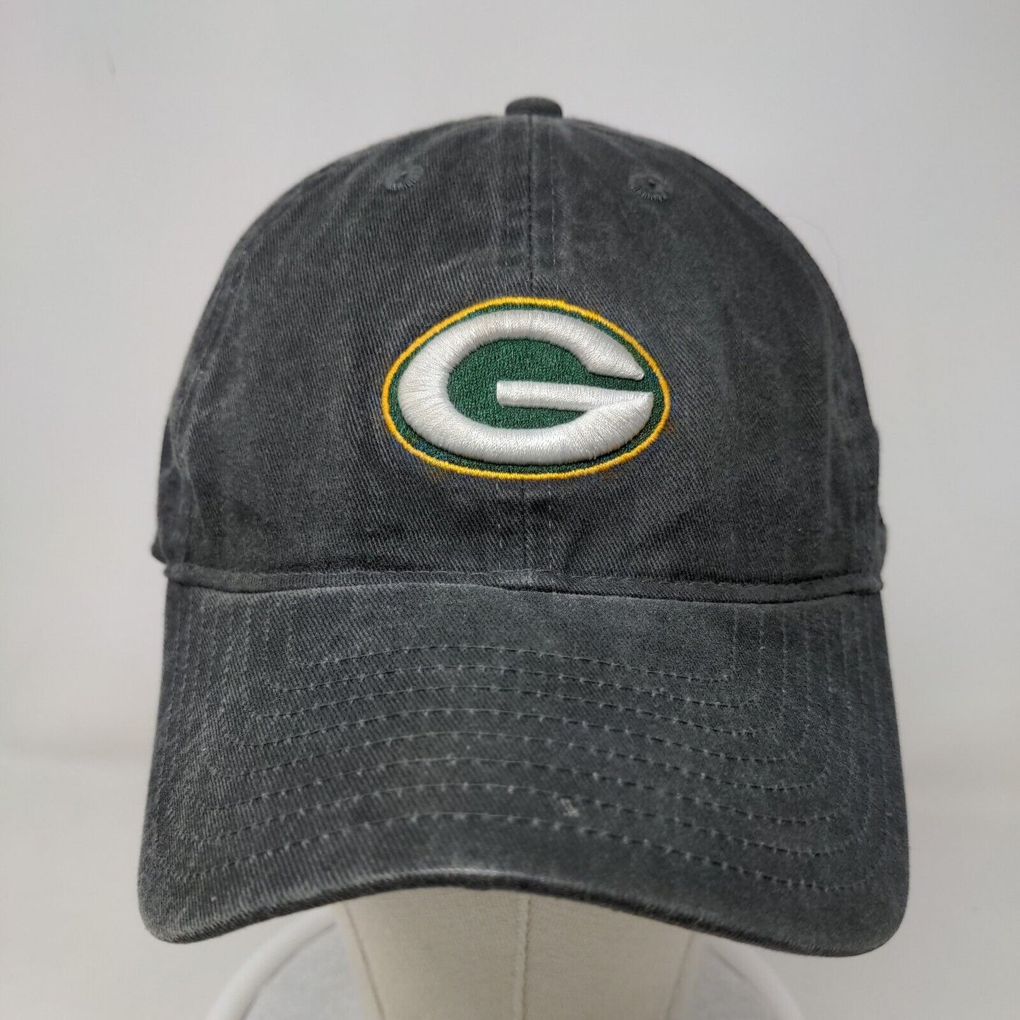 Reebok Men's Slideback Hat Gray OSFA Embroidered Green Bay Packers Logo