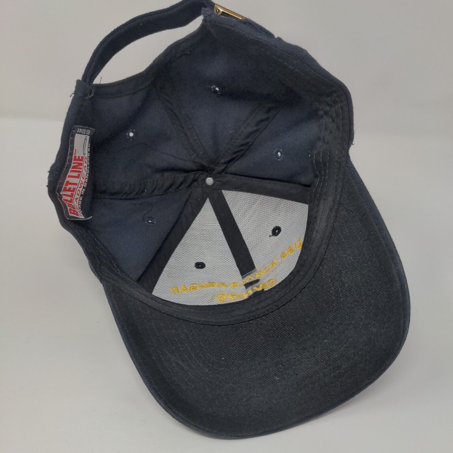 USS Ronald Reagan CVN-76 Slideback Hat Blue OSFA Adjustable 6 Panel Bullet Line