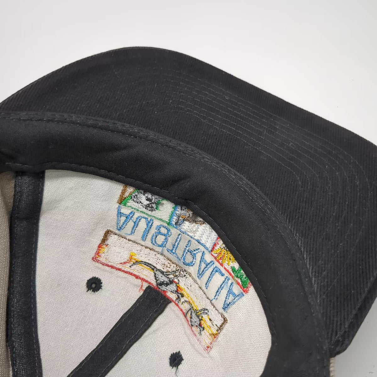 Headlines for Australia Snapback Hat Gray One Size Embroidered Kangaroo Koala