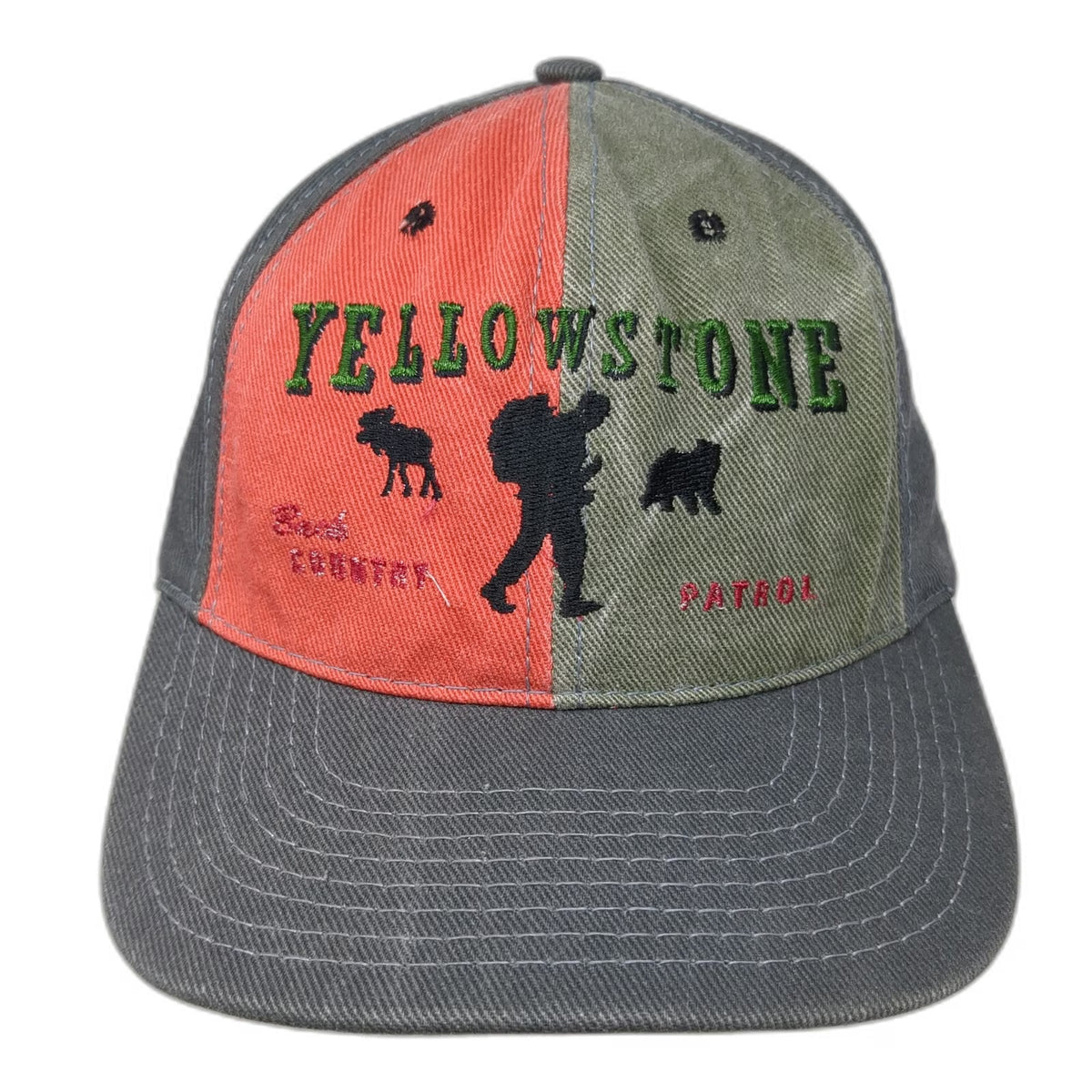 Hamilton Stores Snapback Gray Red Green One Size Yellowstone Hat Hiker USA Made