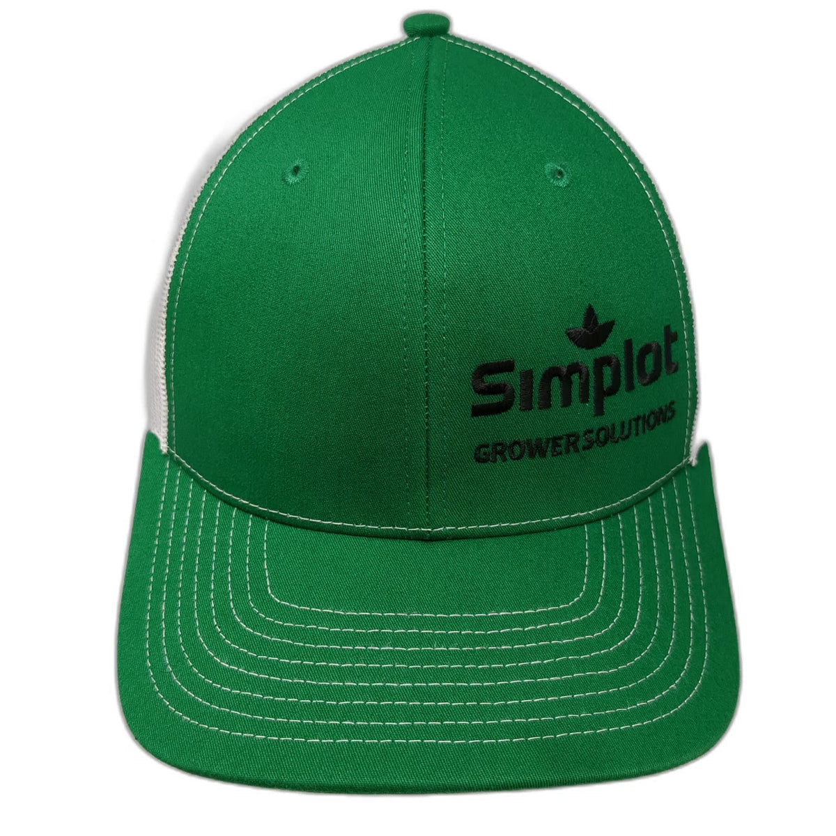 Richardson Trucker Hat Green White One Size Simplot Grower Solutions Snapback