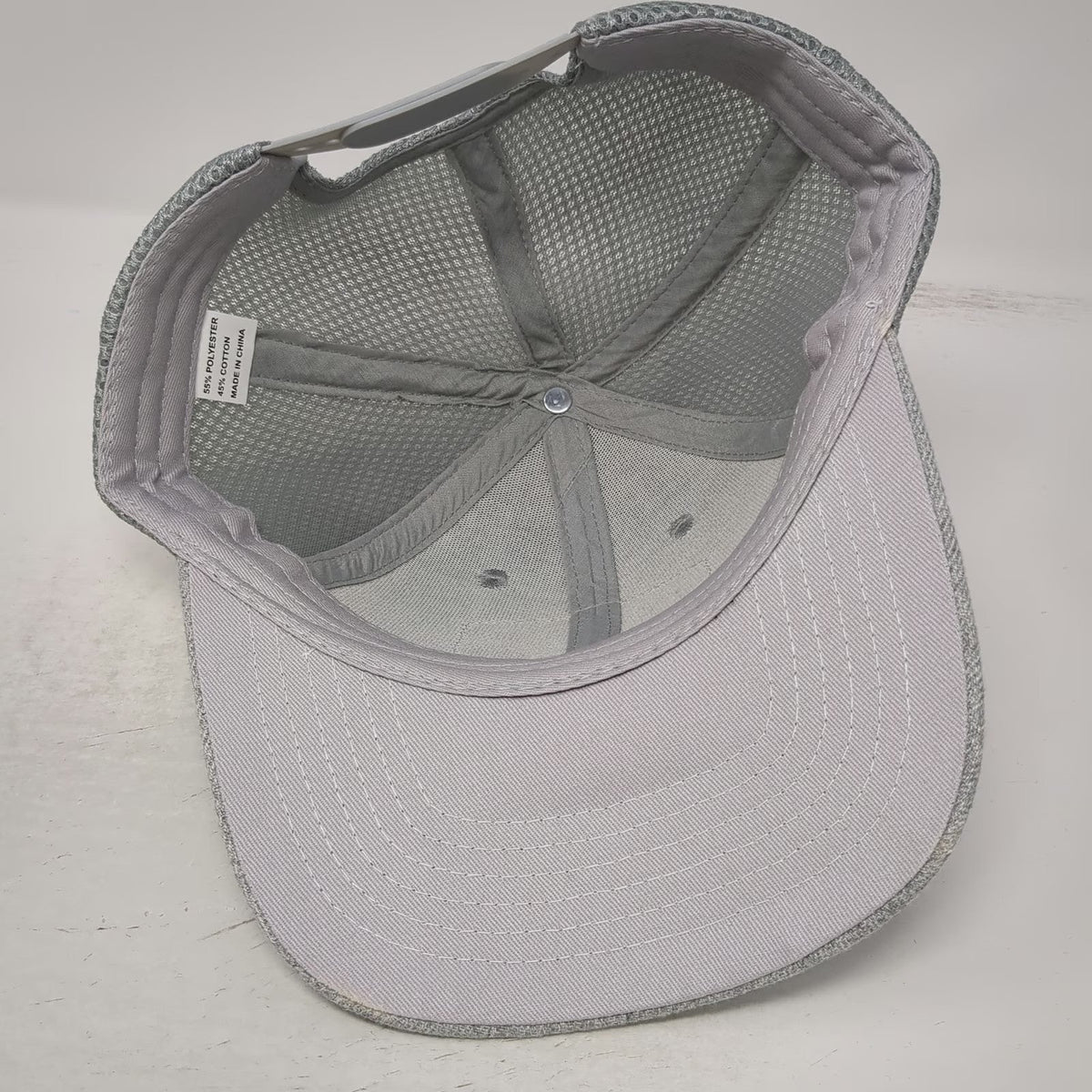 AMSOIL Patch Trucker Hat Gray One Size Mesh Back Snapback Synthetic Oil Motor