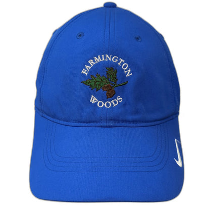 Nike Baseball Cap Blue One Size Farmington Woods Embroidered Strapback Golf Hat