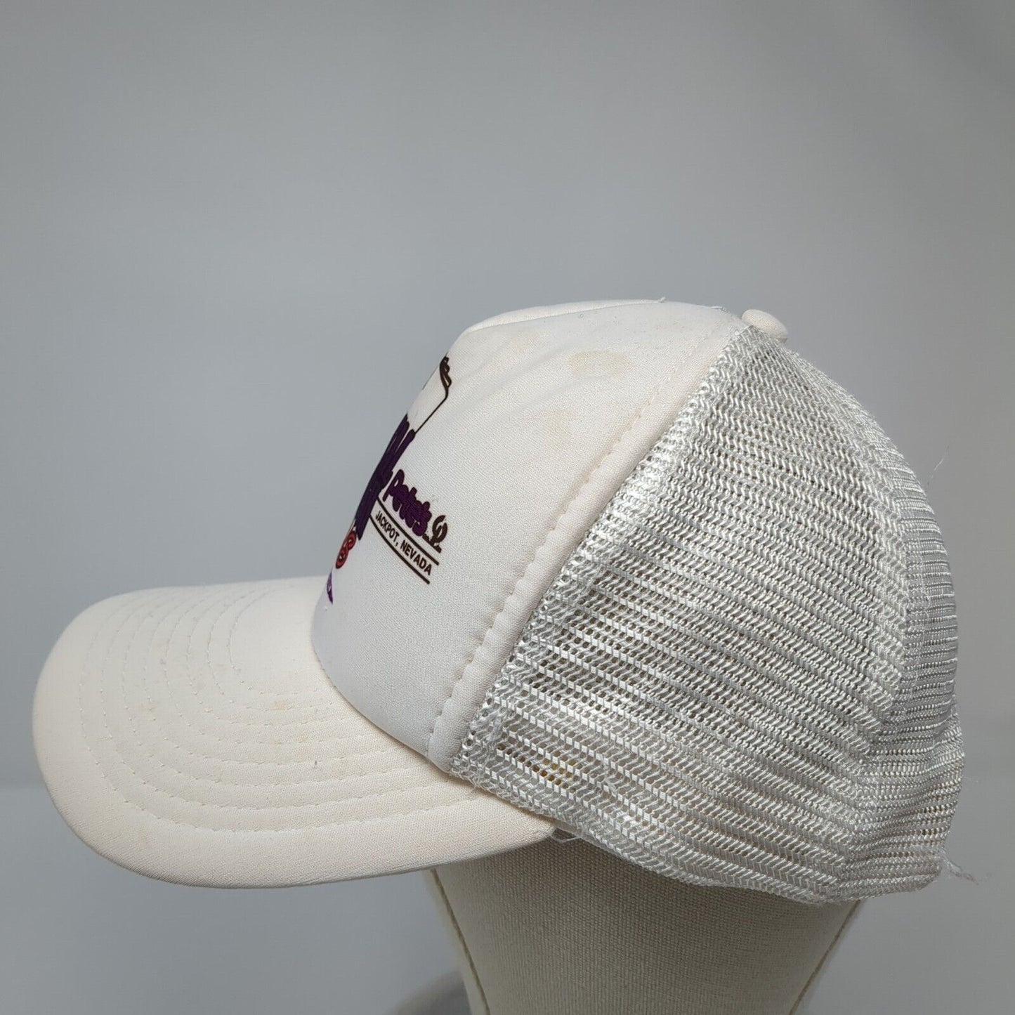 Cactus Pete's Royal Flush Plus Snapback Trucker Hat White One Size