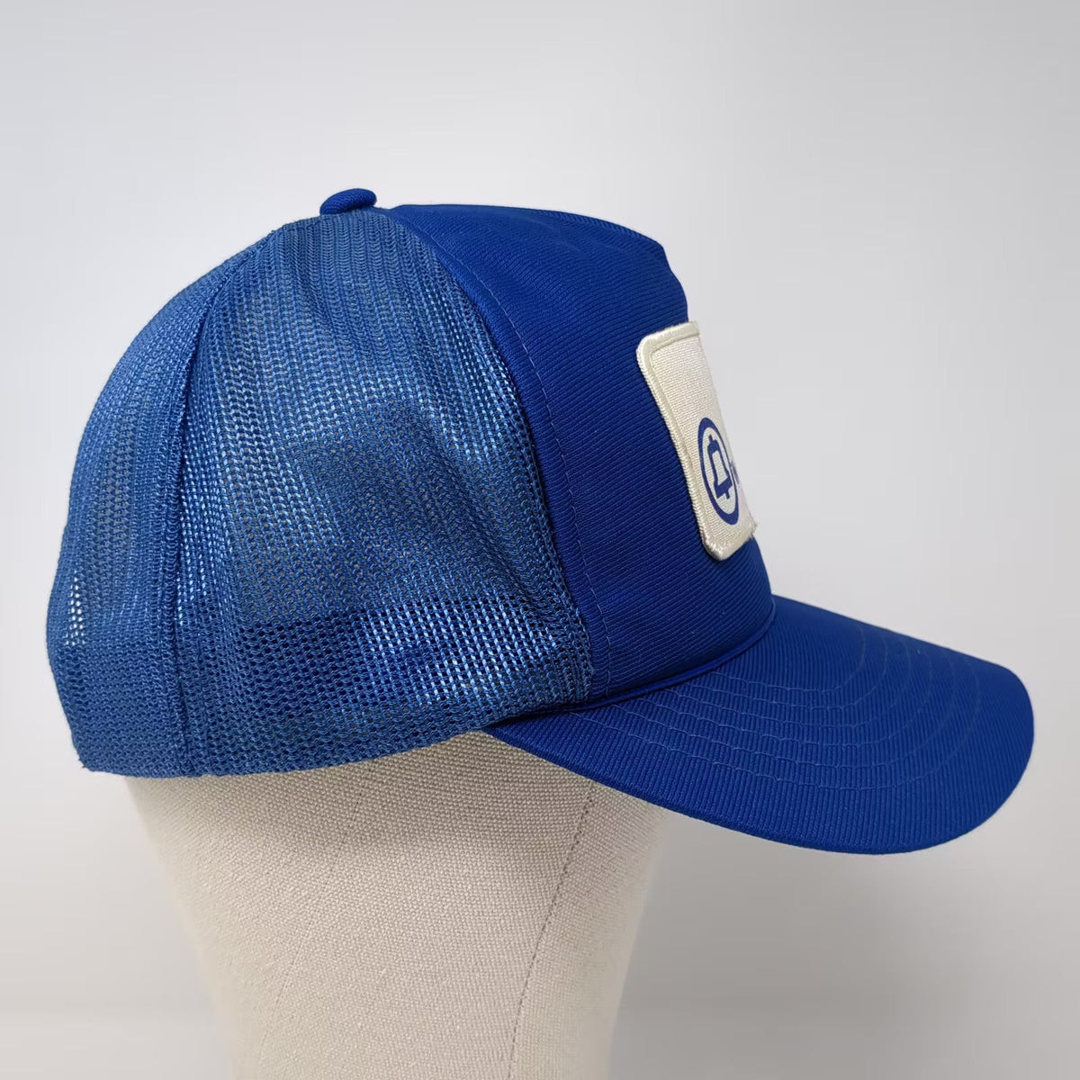 AJM Western Electric AMPS Bell System Blue White Trucker Hat Snapback L Vintage