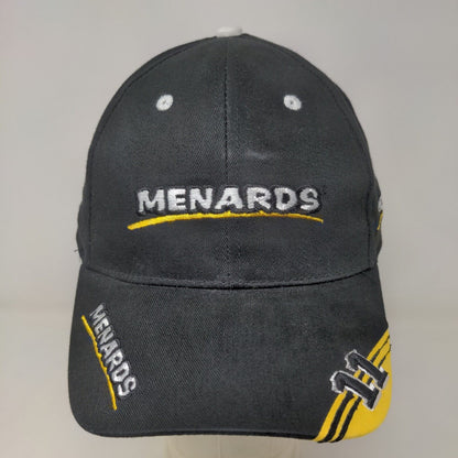 Menard's Men's Strapback Hat Black Adjustable Embroidered #11 Logo