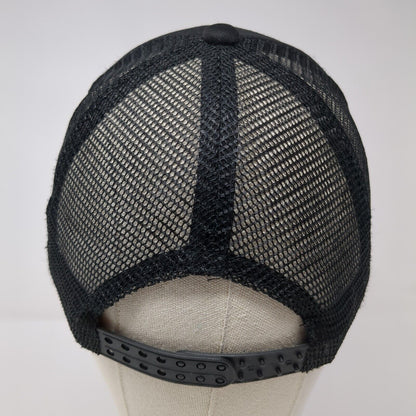 Quiksilver Snapback Rope Trucker Hat Black Youth One Size Mesh Back