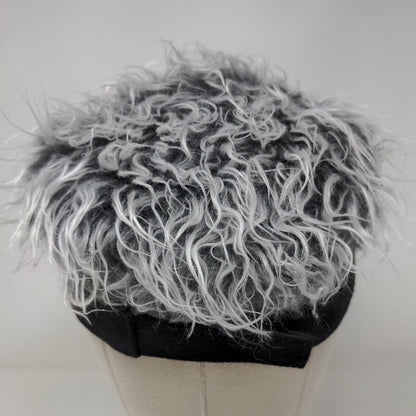 Unbranded Strapback Sun Visor Hat Hair Wig Black One Size Adjustable