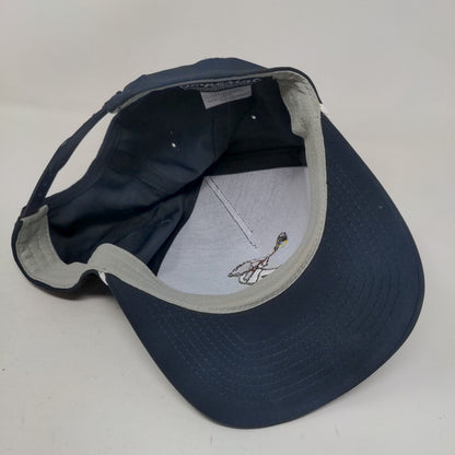Pig Embroidered Snapback Hat Blue OSFA Adjustable Vented Holes Rope Imperial
