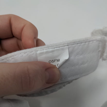 Unbranded Strapback Sun Visor Hat White OSFM Adjustable Solid Blank