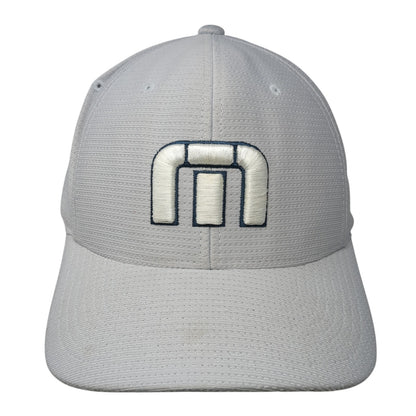 Travis Matthew Fitted Baseball Cap Gray Size XL Embroidered Flexfit Yupoong