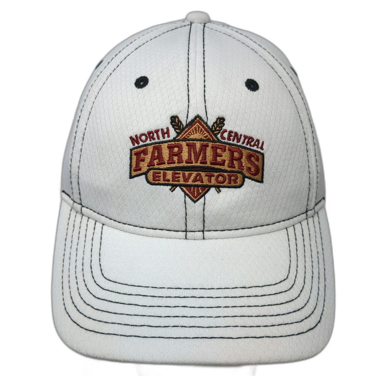 Jim Bryan Custom Caps White Baseball Cap One Size Farmers Elevator Strapback Hat