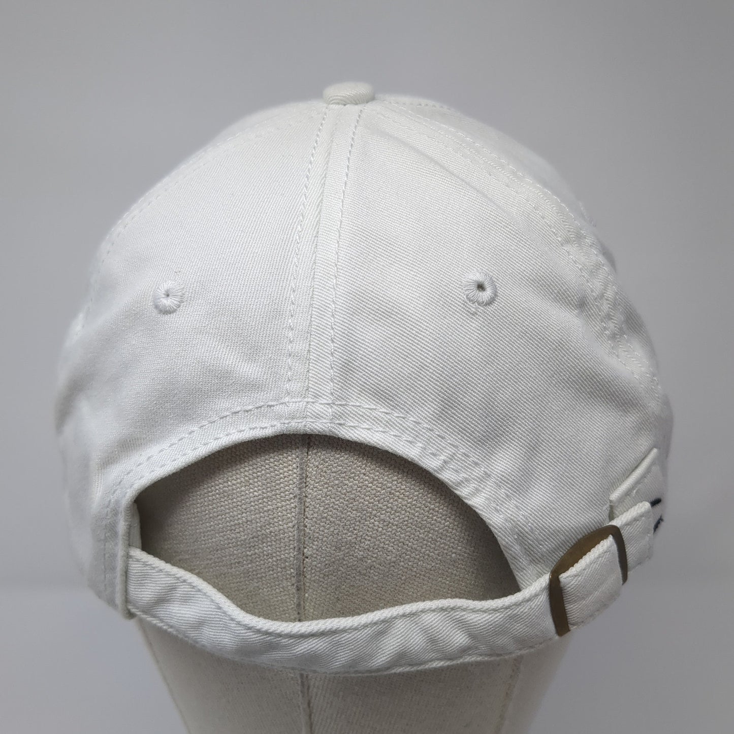 JustBats.com Slideback Baseball Cap White OS Adjustable Embroidered Champion