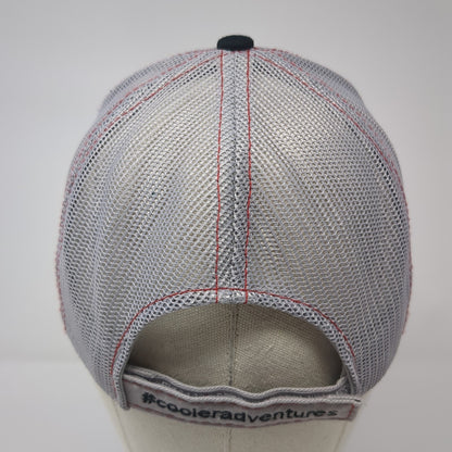 Cordova Strapback Trucker Hat Black One Size Embroidered Mesh Back