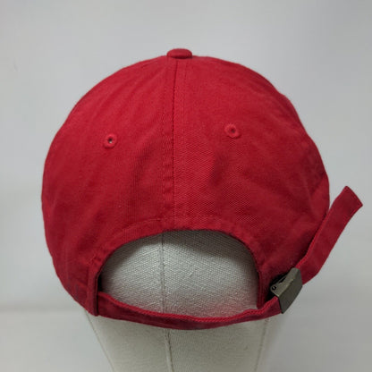 KB ETHOS Vintage Slideback Hat Red One Size Adjustable Distressed Blank