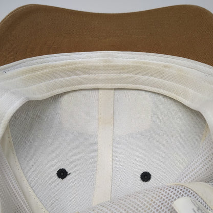 Columbia Trucker Hat Gray White Brown One Size Mesh Snapback Mountain Patch