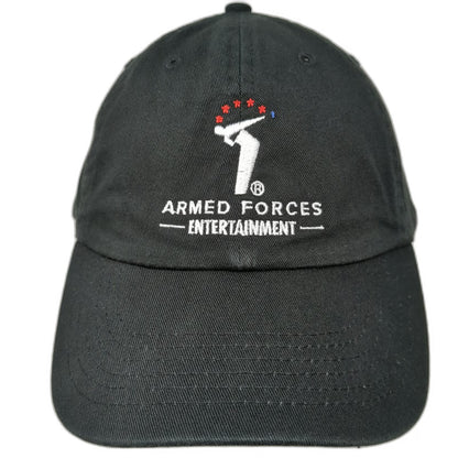 Armed Forces Entertainment Black Baseball Cap One Size Adjustable Slideback Hat