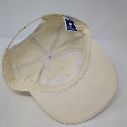 Alaska Snapback Hat Tan One Size Adjustable Patriotic Arctic Circle Cotton