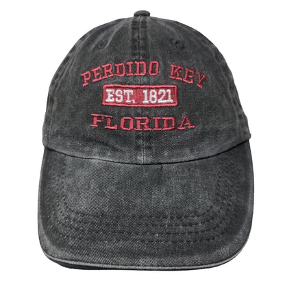 Perdido Key Florida Est. 1821 Strapback Hat Gray One Size Embroidered