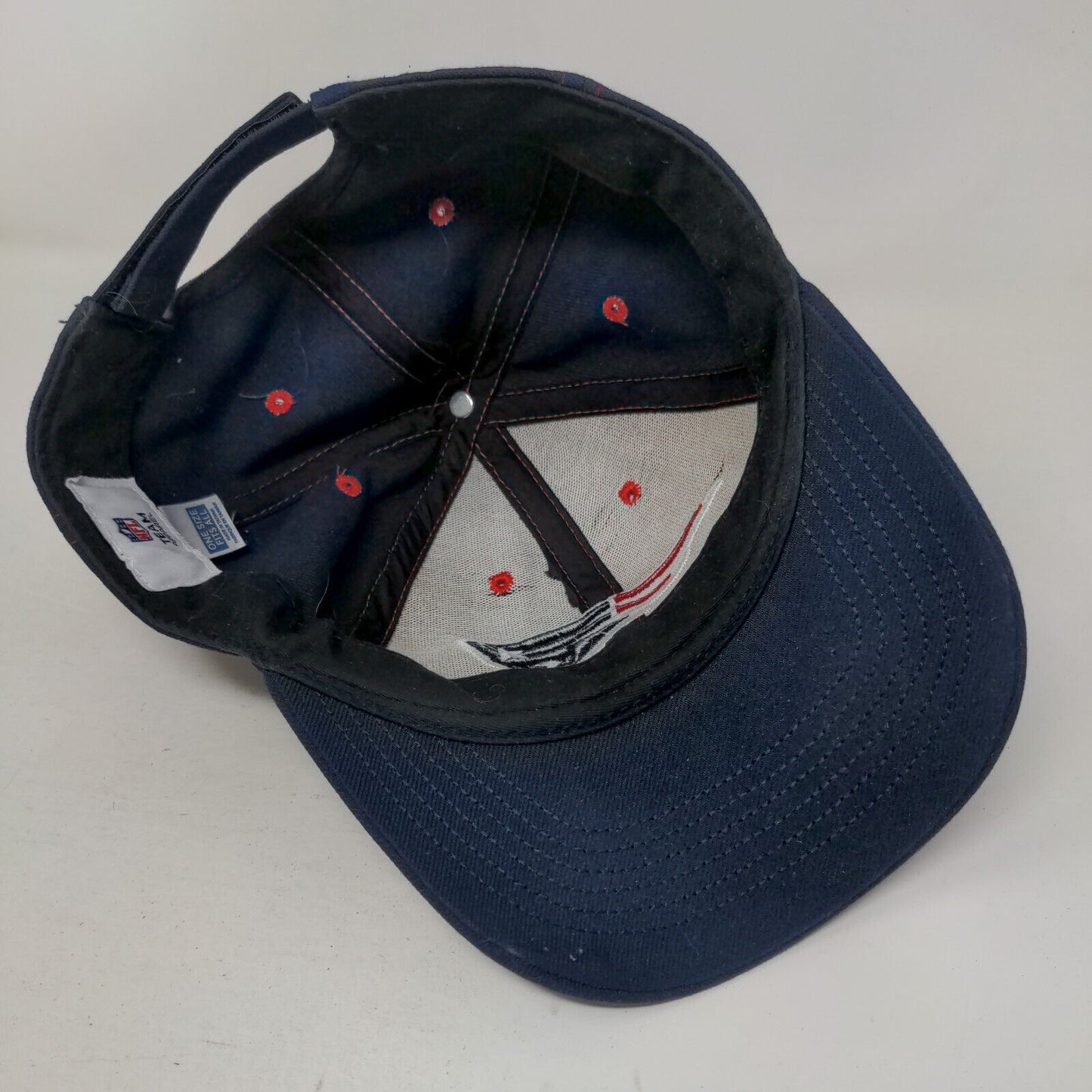 NFL Team New England Patriots Strapback Hat Blue OSFA Embroidered Logo