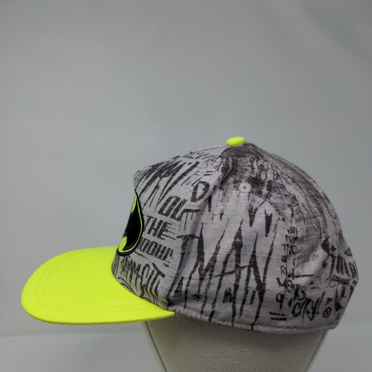 Batman Snapback Hat Multi Youth OSFM Adjustable Embroidered DC Comics