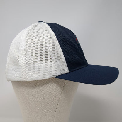 Yupoong Trucker Hat Blue One Size Snapback Mesh 1776 Fredericks Flags USA Theme
