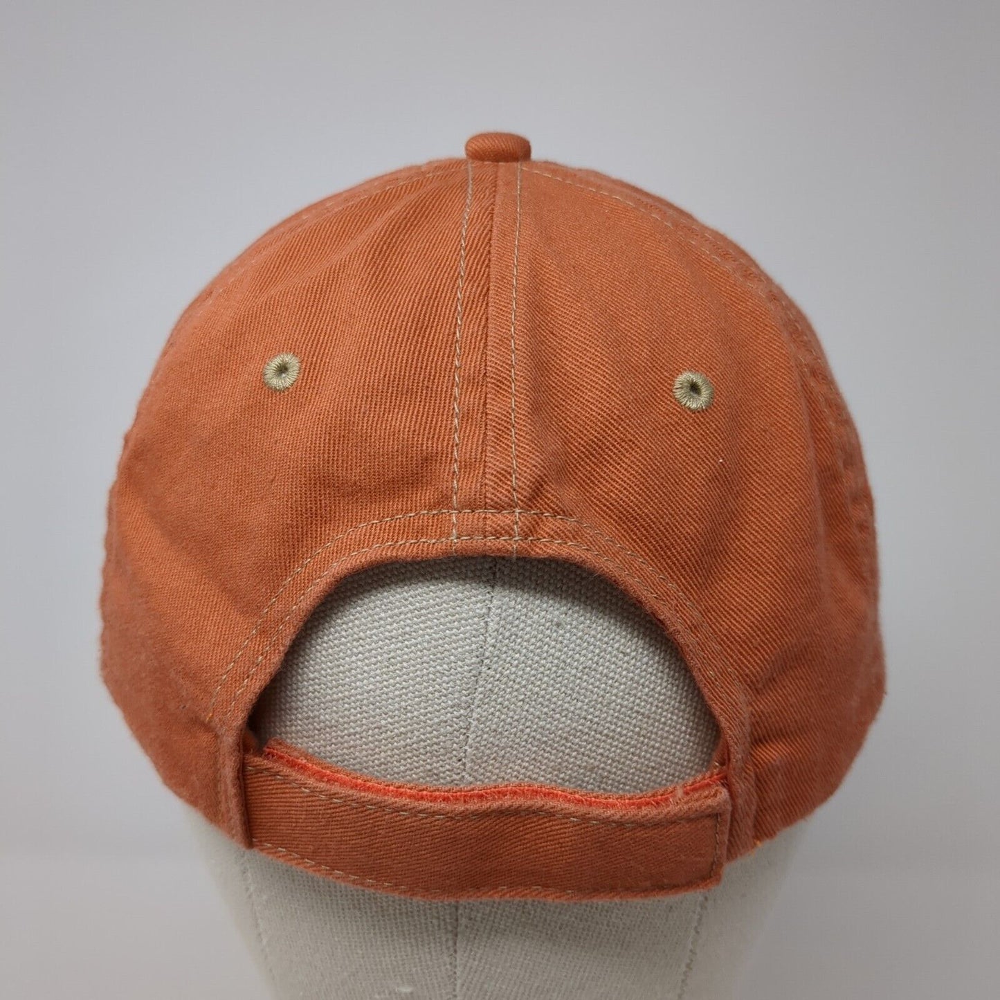 Oldcastle Precast Strapback Hat Orange OS Adjustable Embroidered Port Authority