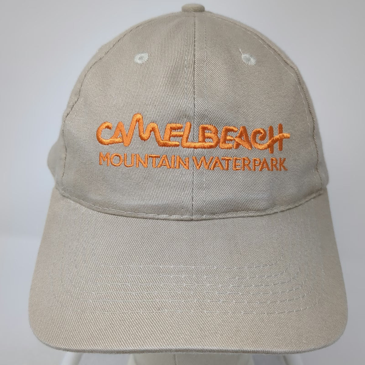 AMC Baseball Cap Beige One Size Camelbeach Mountain Waterpark Logo Poconos Hat