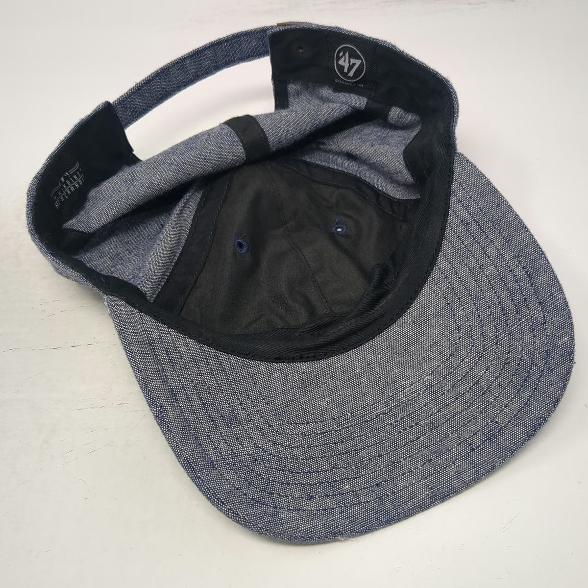 '47 New York Yankees MLB Baseball Cap Blue White One Size Cotton Slideback Hat