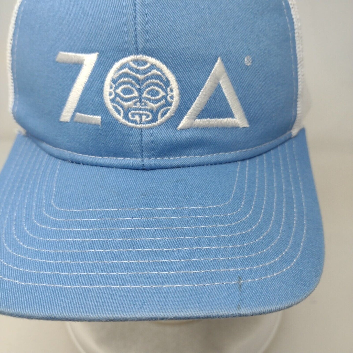Zoa Snapback Mesh Back Trucker Hat Blue One Size Port Authority