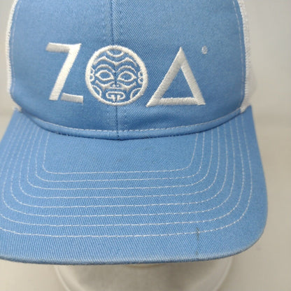 Zoa Snapback Mesh Back Trucker Hat Blue One Size Port Authority