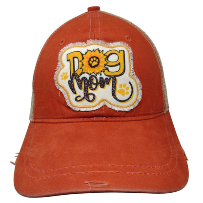 Dog Mom Strapback Trucker Hat Ponytail Multi One Size Southern Junkie