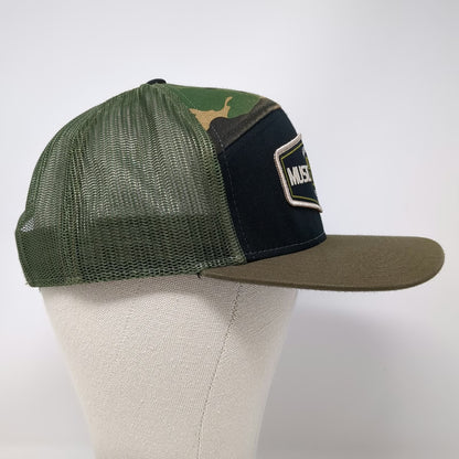 Richardson Trucker Hat Green One Size Gordy's Hwy 30 Music Fest Camo Snapback