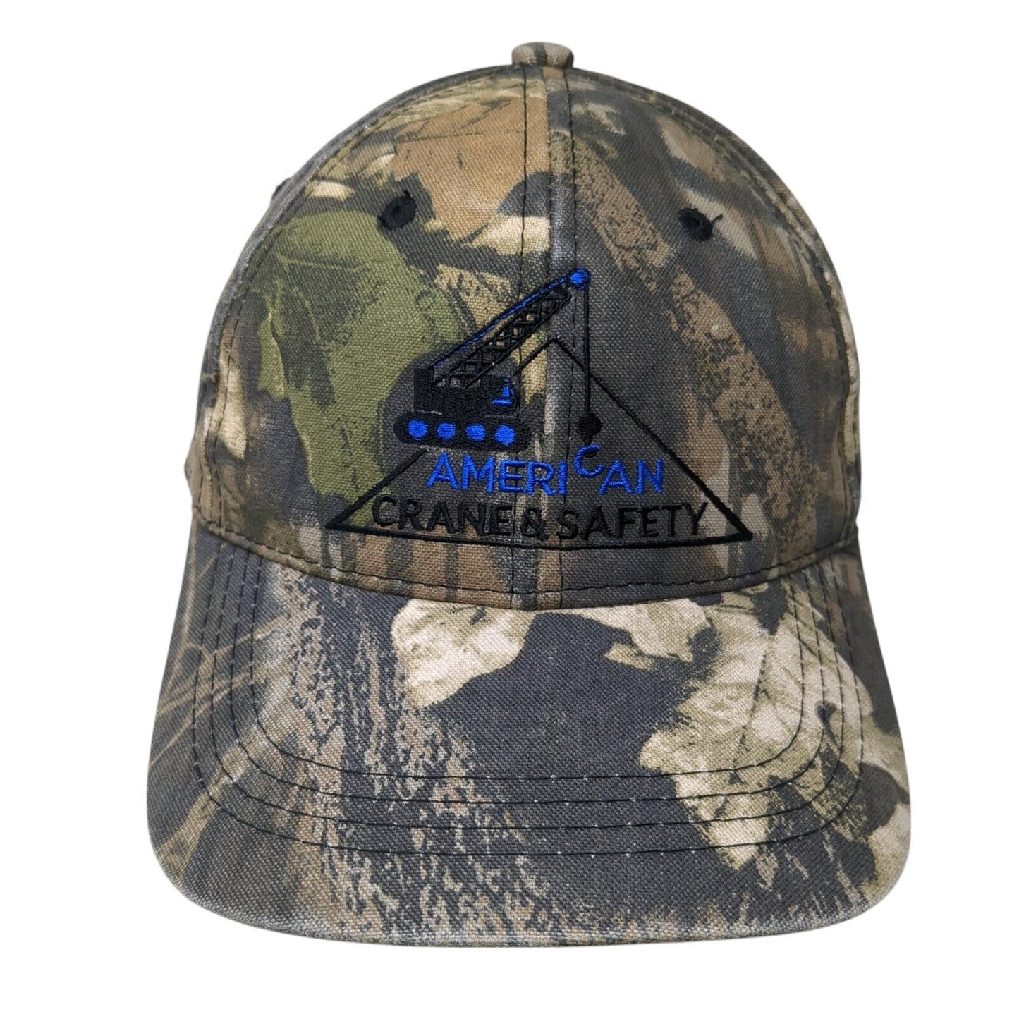 American Crane & Safety Level 2 Rigger Strapback Hat Camo One Size Outdoor Cap