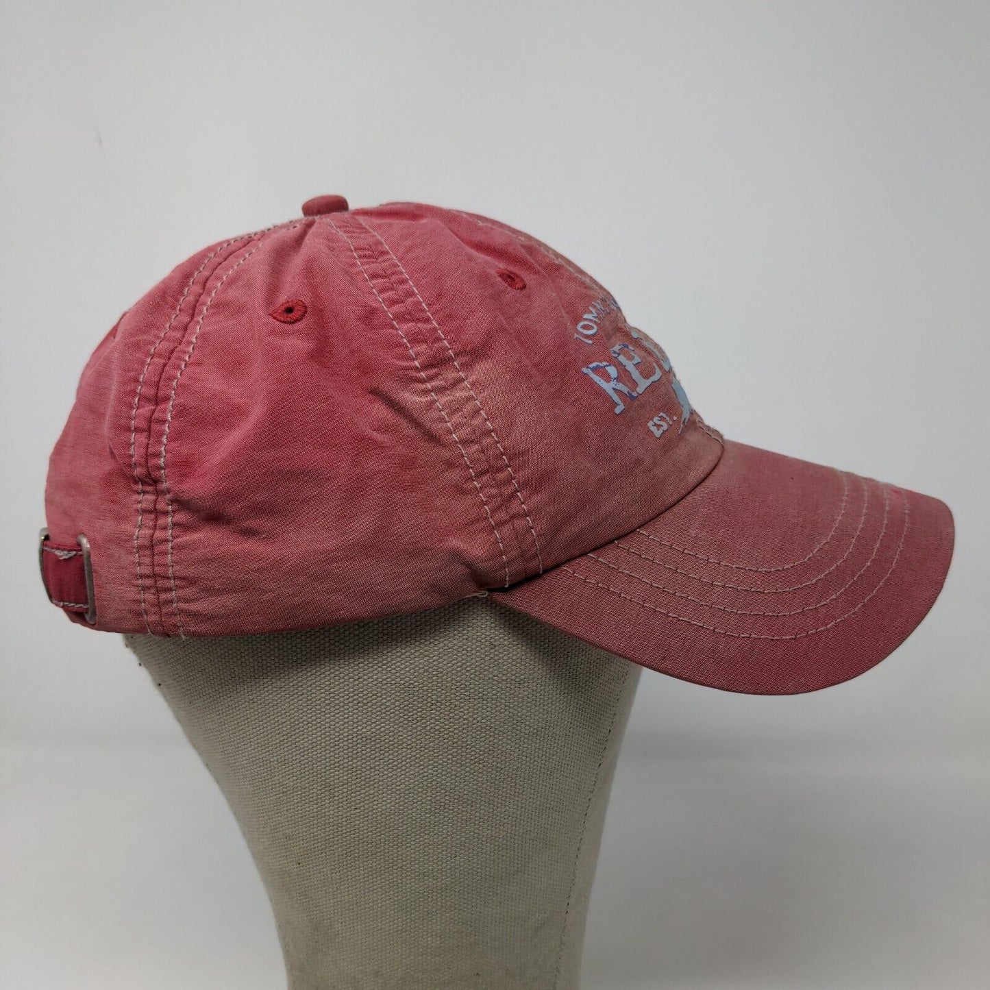 Tommy Bahama Relax Men's Slideback Hat Red Adjustable Cotton Nylon Graphic Logo