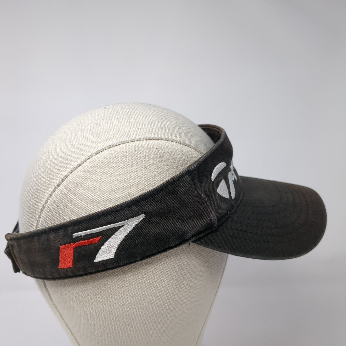 TaylorMade Strapback Golf Visor Hat Black One Size Adjustable Outdoor