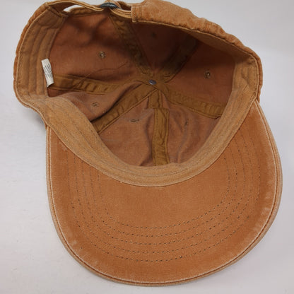 Unbranded Slideback Baseball Cap Orange One Size Adjustable 6 Panel Blank