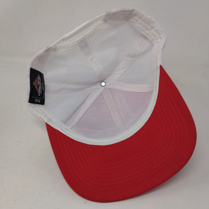 East Coast Truck Bodies Snapback Mesh Back Trucker Hat Red One Size