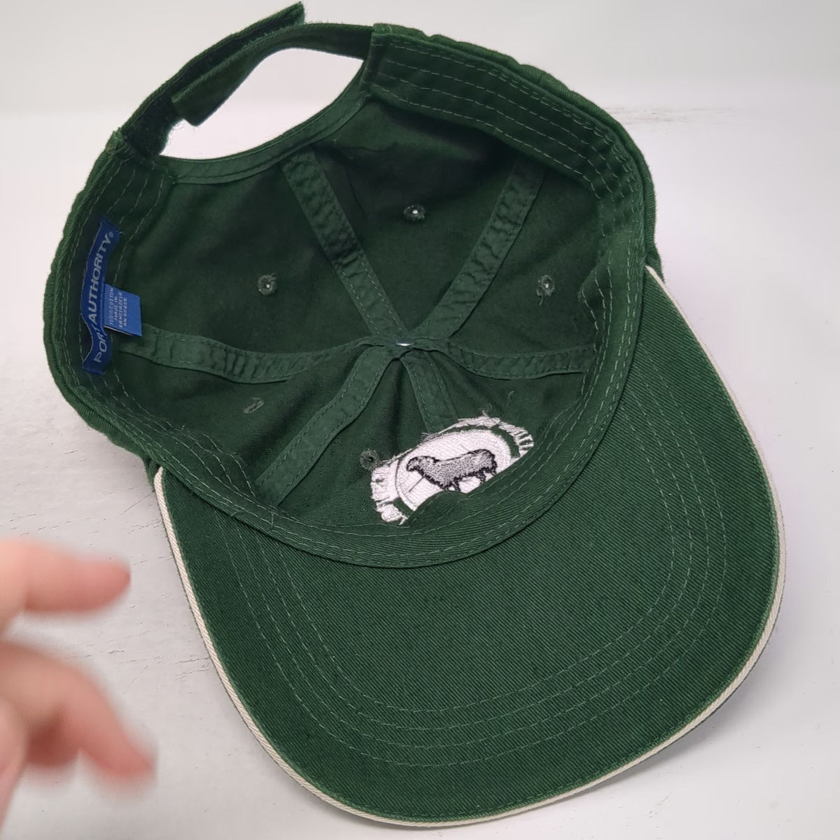 Port Authority Baseball Cap Green One Size Trailing Sheep Festival Idaho Hat