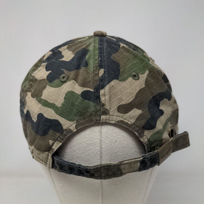 Wrangler Slideback Hat Camouflage OSFM Adjustable Embroidered Vented Holes