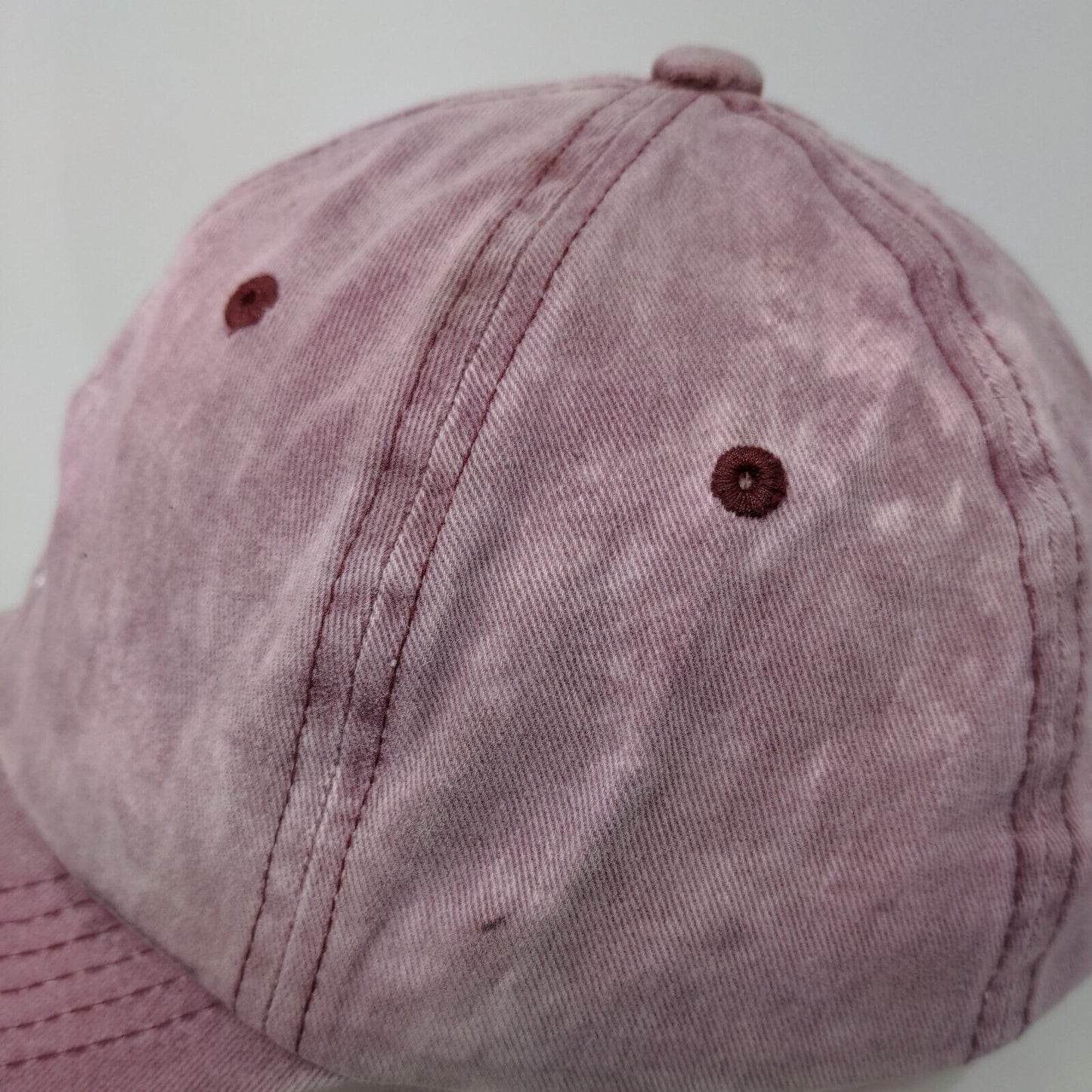 4350 Women's Slideback Hat Pink Adjustable Embroidered Slay Logo Cotton